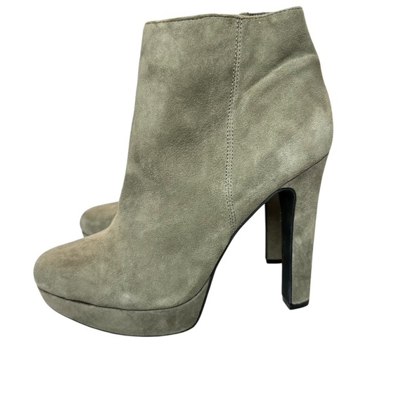 Gianni Bini Women’s Gray Leather Heeled Booties Size 8.5M - Picture 6 of 14